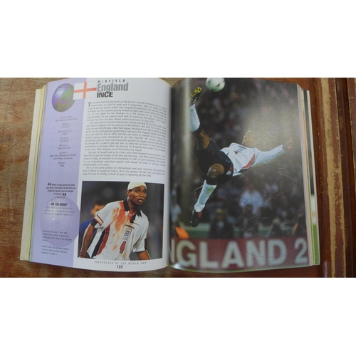 684 - World Cup book signed by Schmeichel, Zola, Ince, Vialli, etc.