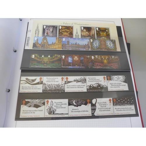 690 - An album of Royal Mail mint stamps, mainly higher value and 1st class