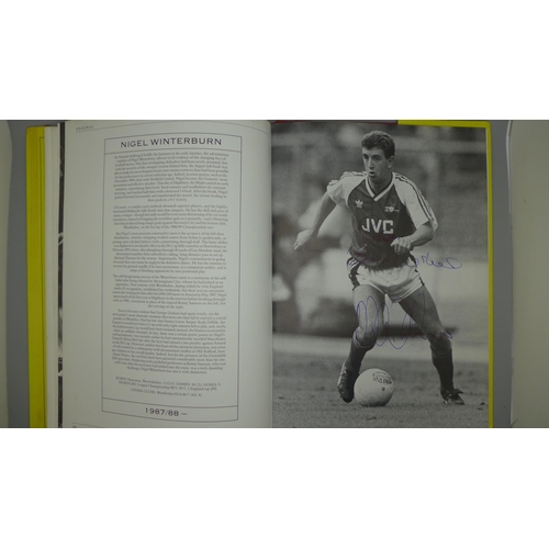 703 - Arsenal Player by Player autographed book, Seaman, Limpar, Merson, MacDonald, Rice, George