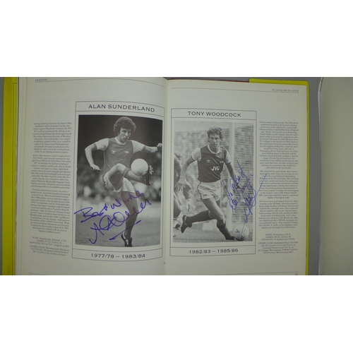 703 - Arsenal Player by Player autographed book, Seaman, Limpar, Merson, MacDonald, Rice, George