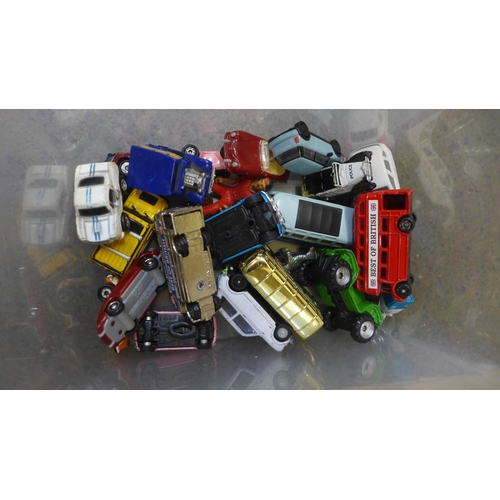 720 - Die-cast model vehicles including nine car transporters, Lesney vehicles, some re-built and re-paint... 