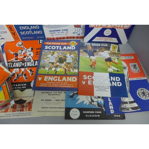 745 - Football memorabilia; Scotland International programmes home and way 1960 onwards (37)