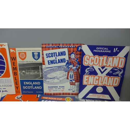 745 - Football memorabilia; Scotland International programmes home and way 1960 onwards (37)