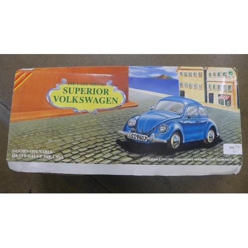 753 - A die-cast metal Superior Volkswagen six car set, boxed