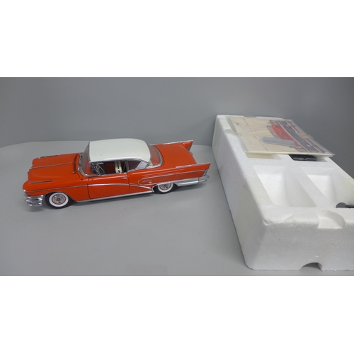 758 - A Sun Star The Platinum Collection 1958 Buick Limited Hard Top model vehicle, boxed