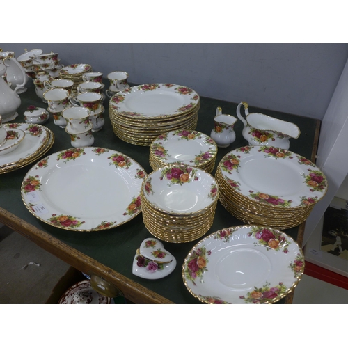 762 - A large collection of Royal Albert Old Country Roses, some seconds