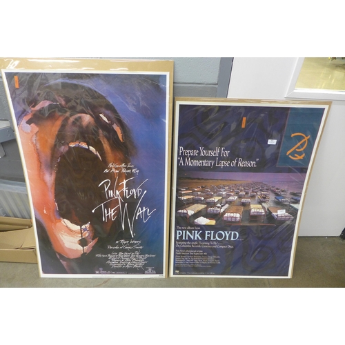 767 - Pink Floyd promotional posters for The Wall - Momentary Lapse of Reason (2)