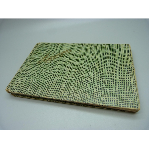 848 - An autograph book containing cricket signatures, Glamorgan, Surrey, Northants, Warwickshire, Derbysh... 