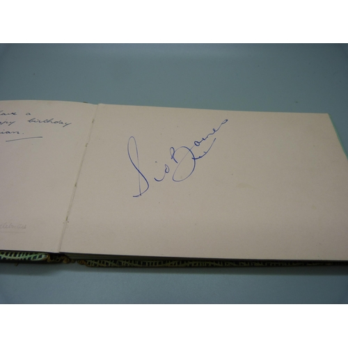 848 - An autograph book containing cricket signatures, Glamorgan, Surrey, Northants, Warwickshire, Derbysh... 