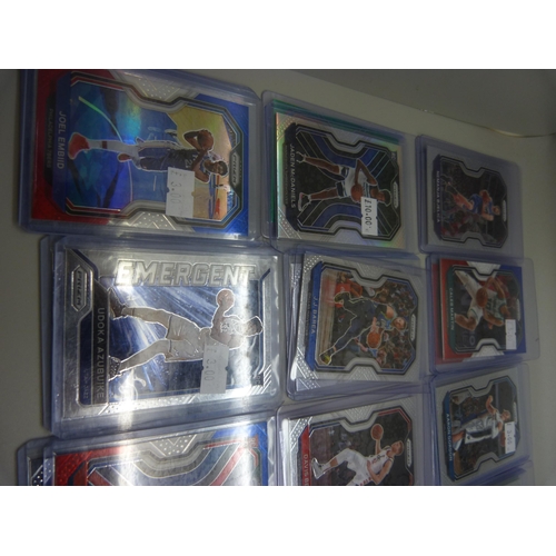 856 - Forty-four holo Panini Prizm basketball cards including Alexsej Pokusevski in protective sleeves