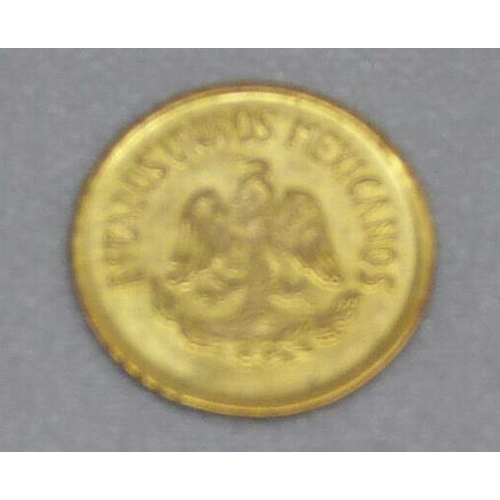 926 - A small gold Mexican 50 Pesos coin