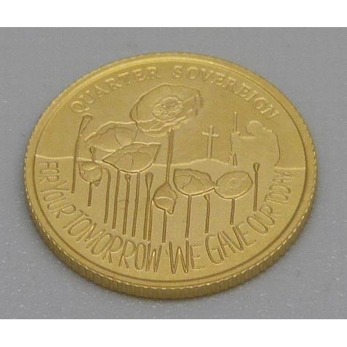 961 - A 2018 Alderney proof quarter sovereign