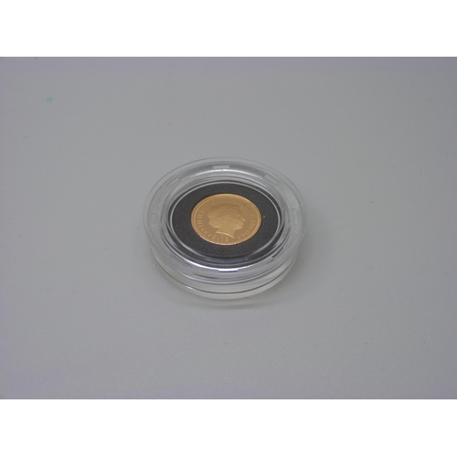 962 - A 2014 proof quarter sovereign, The Royal Mint