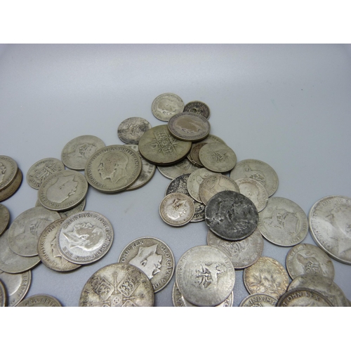 967 - 1920 to 1947 silver coins, British, Irish, etc., 530g