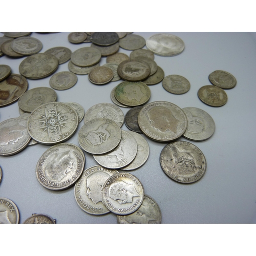 967 - 1920 to 1947 silver coins, British, Irish, etc., 530g