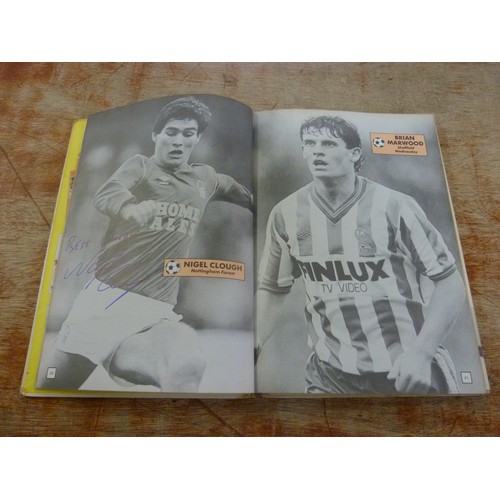 701 - Two Topical Times football books, signed, Jan Molby, Hodge, Birtles, Hazard, Roeder, Devonshire