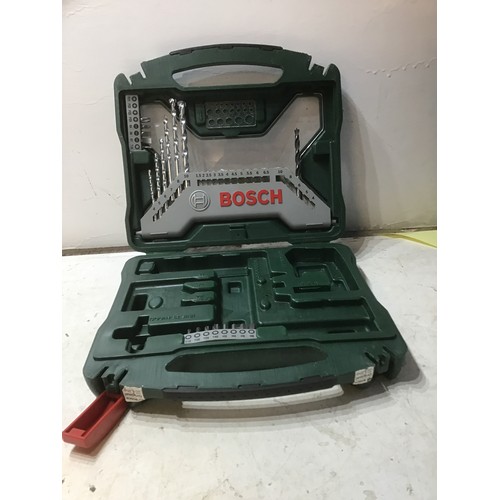 2032 - Bosch drill bit part set, Makita cordless saw, 4.4v pro drill & Metabo drill