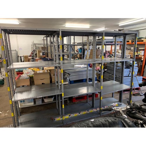 2202 - 9 bays of Schaefer racking with approx. 120 shelves, 400kg weight limit  * This lot is subject to va... 