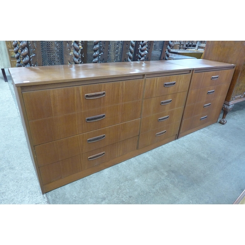 51 - Two teak chests of drawers