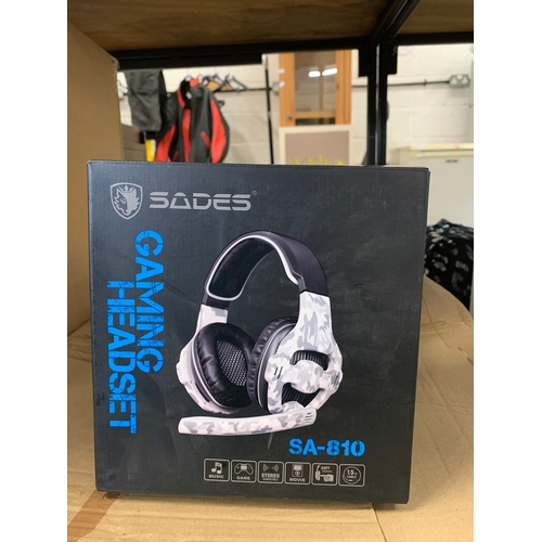 2080 - 18 Sades gaming headsets SA-180, boxed & unused