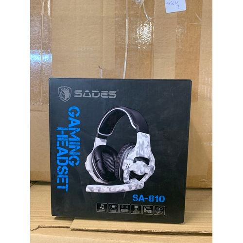 2083 - 24 Sades SA-180 boxed & unused gaming headsets