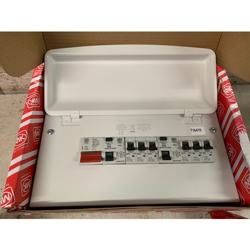 2021 - Honeywell MK electrical metal consumer unit in box