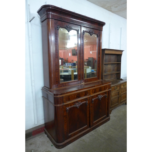 107 - A Victorian mahogany library bookcase