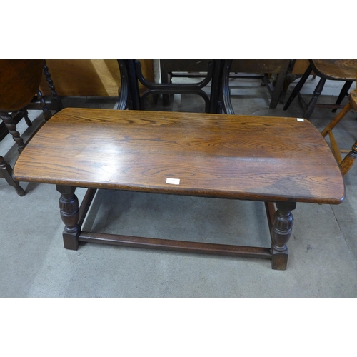 131 - An oak coffee table