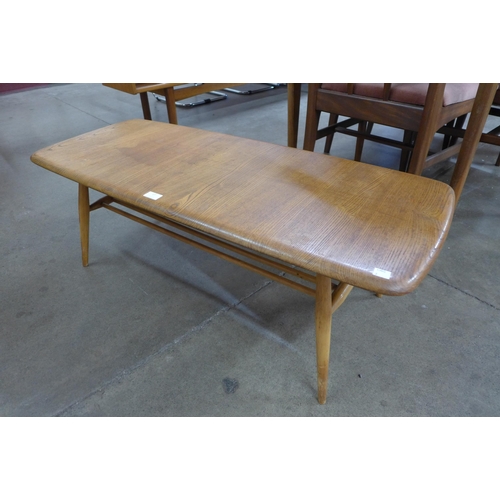 17 - An Ercol Blonde elm and beech Windsor coffee table