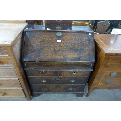 185 - A George I oak bureau