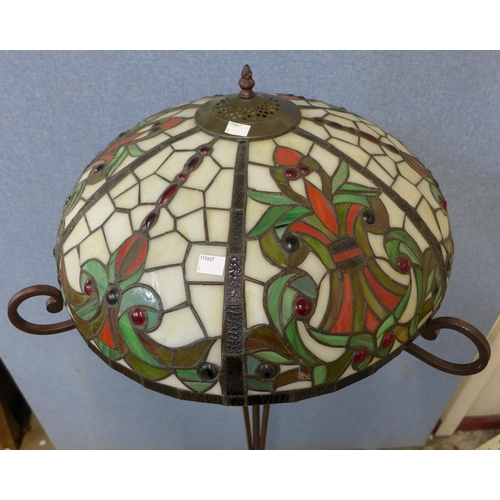 233 - A Tiffany style standard lamp