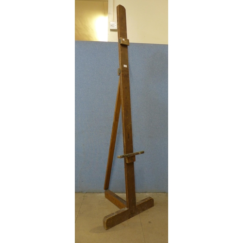 241 - A large French pine easel