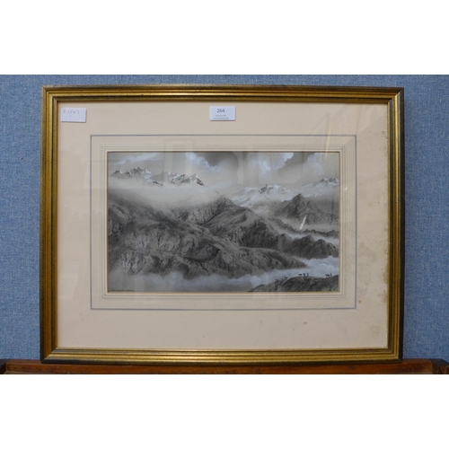 264 - Victor Coverley-Price, In the Heart of the Peruvian Andes, watercolour, framed