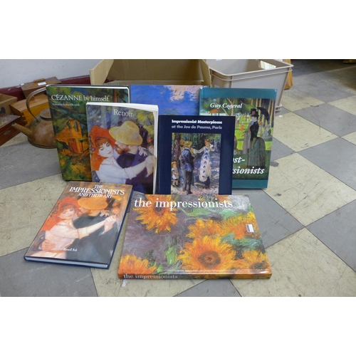 311 - Art books, a collection of books on Impressionist artists, including Renoir, Monet, Cezanne and Gaug... 