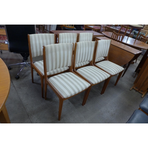 43 - A set of six Danish Erik Buch teak dining chairs