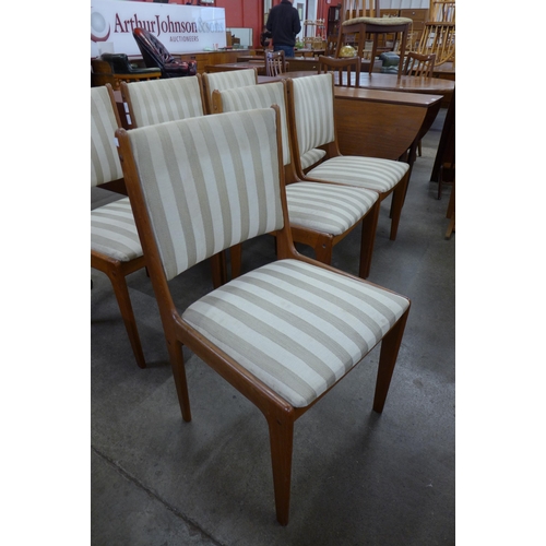 43 - A set of six Danish Erik Buch teak dining chairs