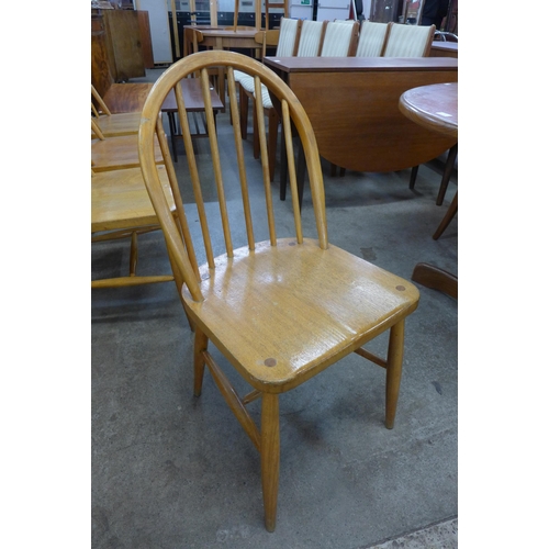 47 - A set of four Ercol elm and beech Windsor chairs