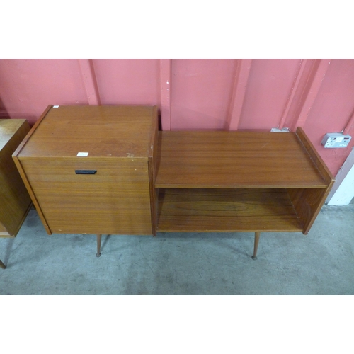 5 - A teak telephone table