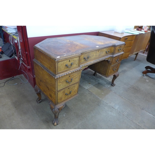 59 - A George I style walnut library desk