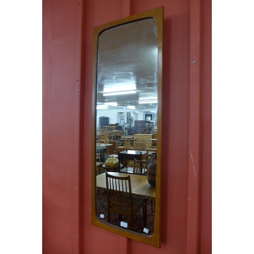 7 - A Danish teak framed mirror