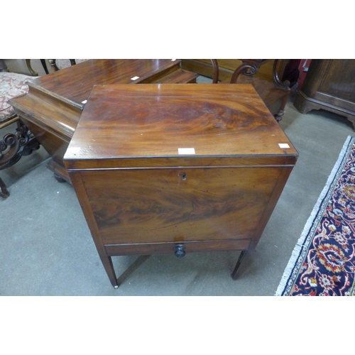 80 - A George IV mahogany wine cooler