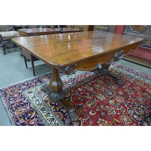 82 - A Regency mahogany library table