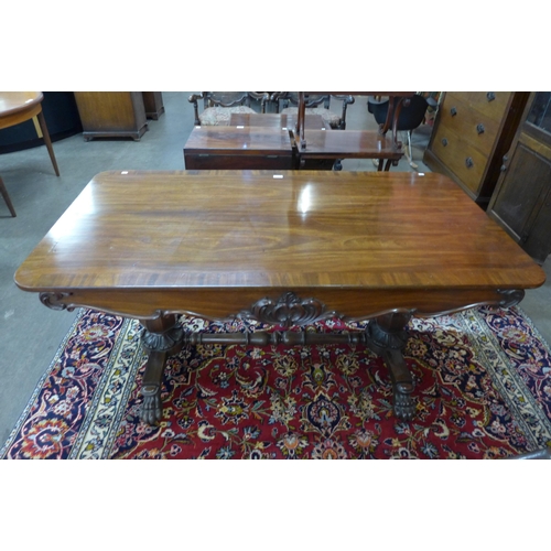 82 - A Regency mahogany library table