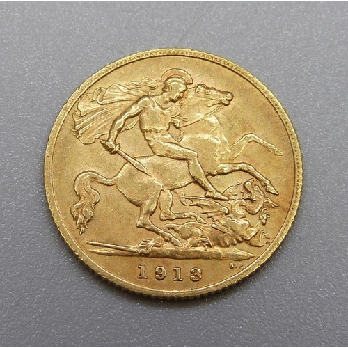 1069 - A 1913 half sovereign