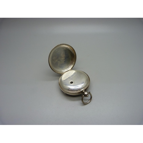 1171 - A silver lever pocket watch, Watts, Nottingham