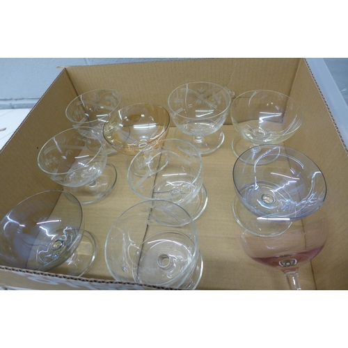 1191 - A collection of drinking and dessert glasses**PLEASE NOTE THIS LOT IS NOT ELIGIBLE FOR POSTING AND P... 