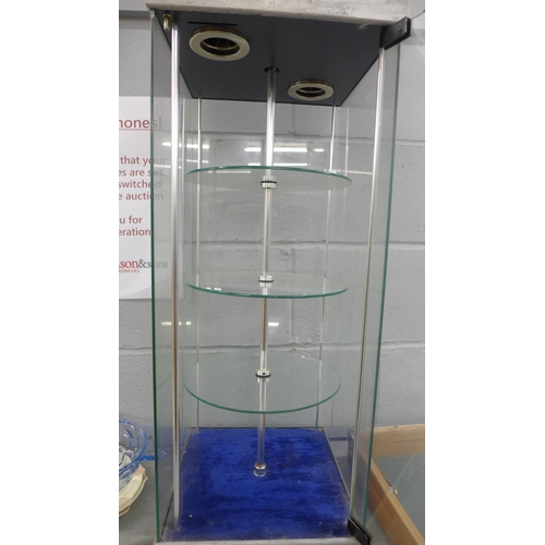 1194 - A jewellery display cabinet, 79cm **PLEASE NOTE THIS LOT IS NOT ELIGIBLE FOR POSTING AND PACKING**