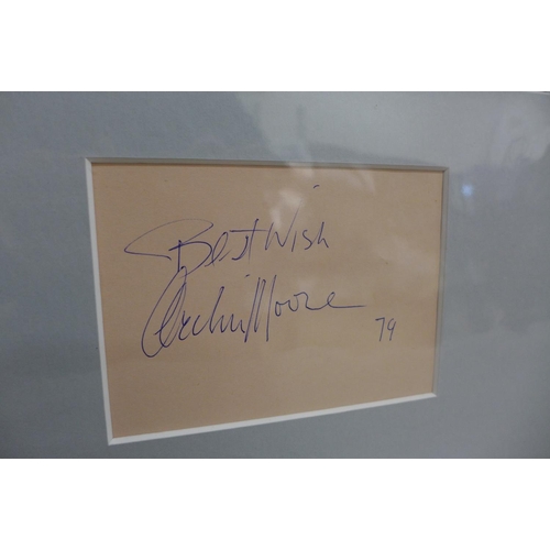 609 - Boxing, two autograph displays, Freddie Mills and Archie Moore