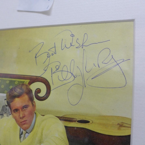 610 - A Billy Fury autographed picture