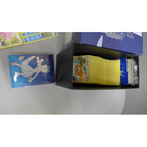 619 - 270 Pokemon Go cards including box, protective sleeves, card separators and a magazine